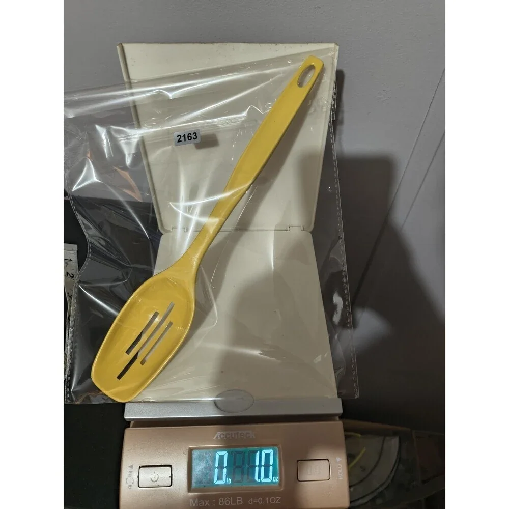 VTG Foley Yellow Nylon Plastic Slotted Spoon 11